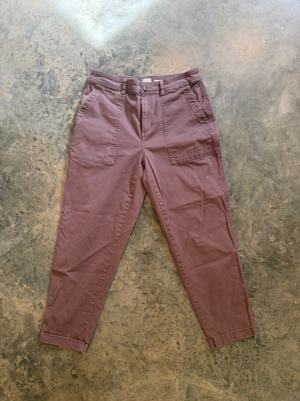 High-Rise Utility Chino in Mauve Taupe - Picture 2 of 4